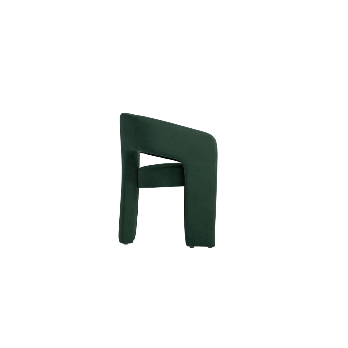 Alba Forest Green Velvet Tripod Dining Chair